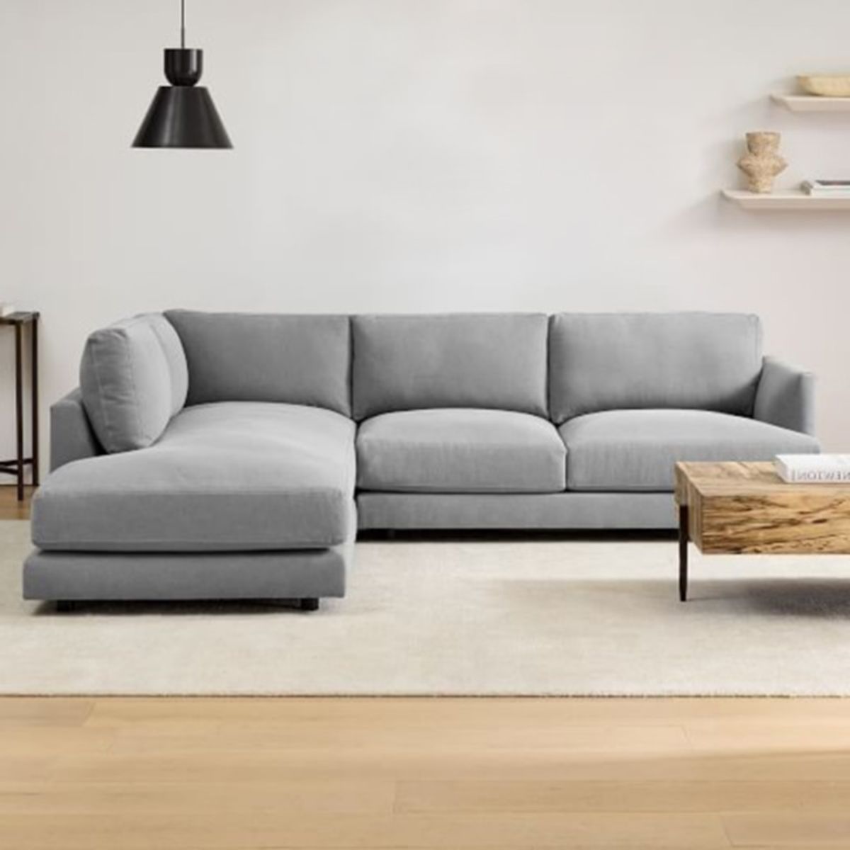 كنبة ركنية يمين قماش 3 مقاعد – L-Shape Right Sofa 3 Seater