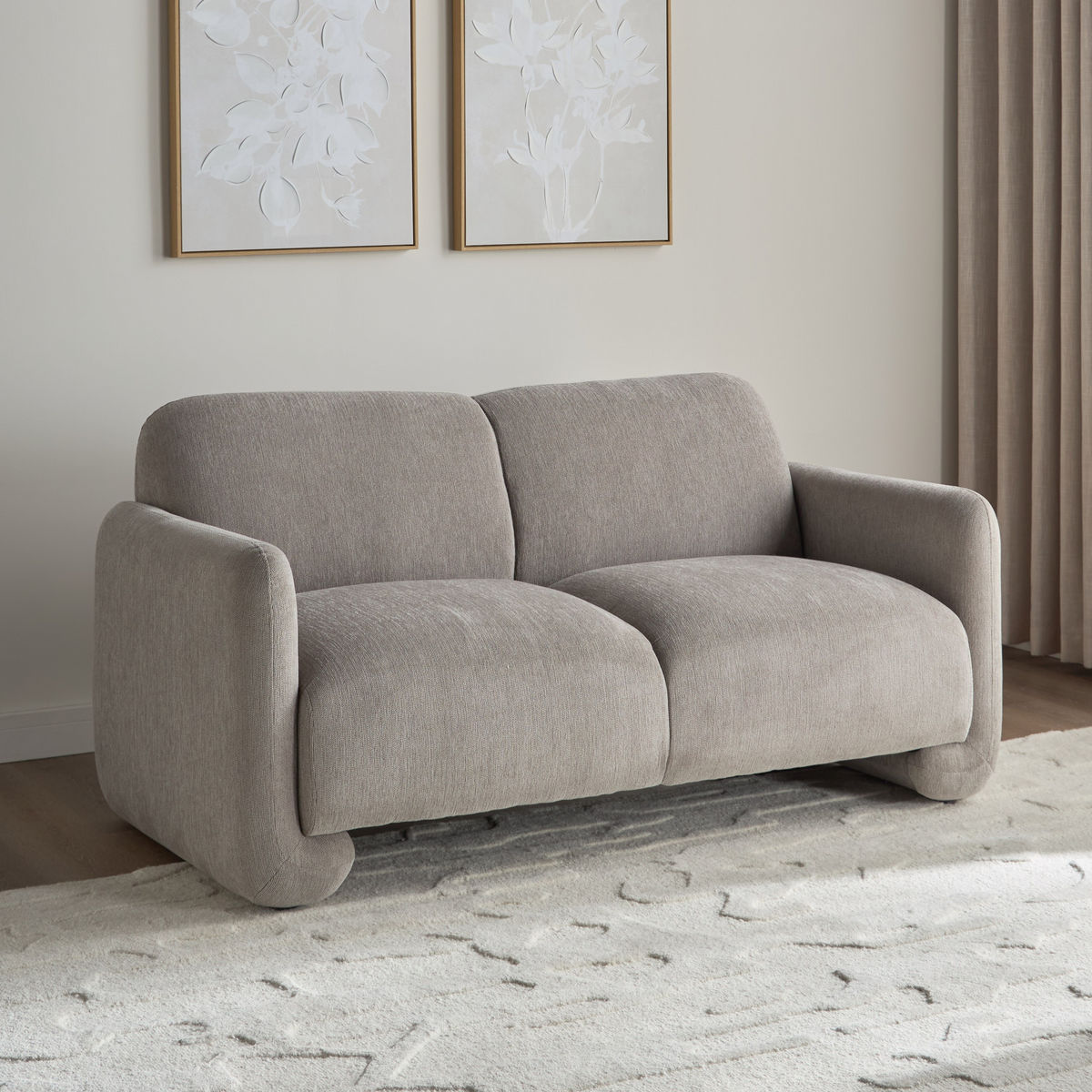 كنبة قماش مقعدين – 2 Seater Fabric Sofa