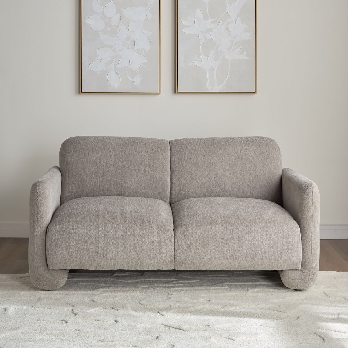 كنبة قماش مقعدين – 2 Seater Fabric Sofa-1