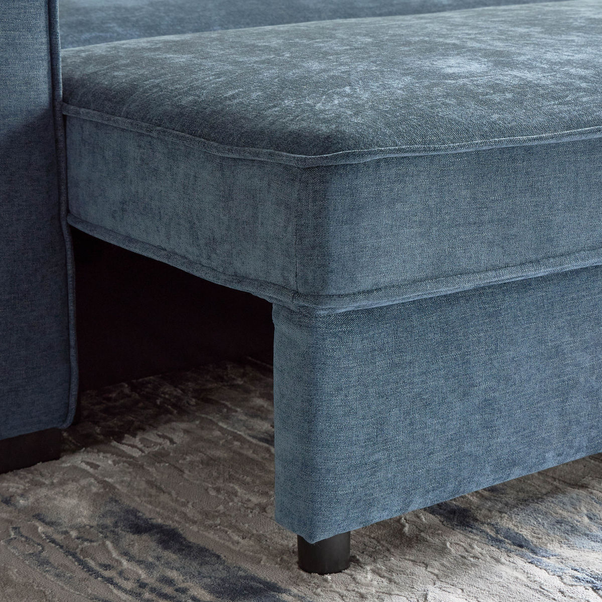 كنبة سرير قابل للسحب 3 مقاعد قماش بمساحة تخزين – Sofa Bed 3 Seater with Storage-8